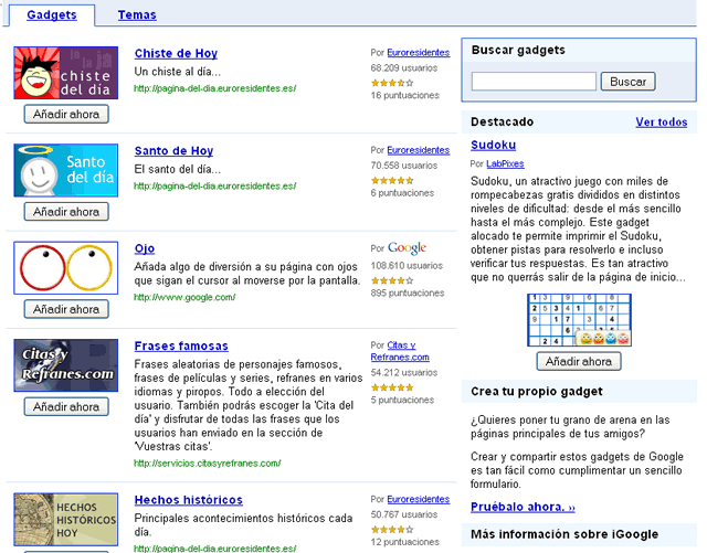 iGoogle Gadgets iGoogle Gadgets
