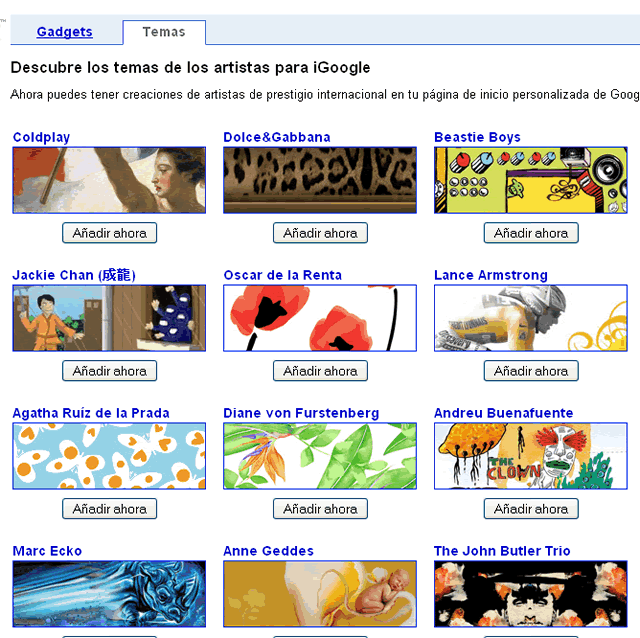 iGoogle Temas iGoogle Temas