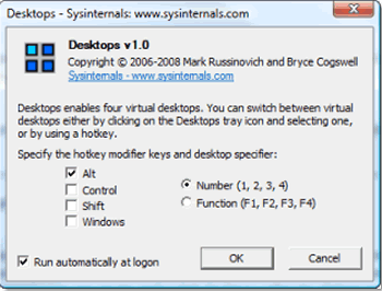 Configuración Desktops Configuración Desktops