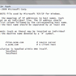 Modificación del fichero HOSTS