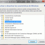 Activar o desactivar características de Windows