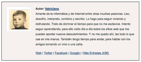 Añadir autor de cada post en WordPress sin un plugin