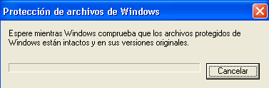 Protección de archivos de Windows