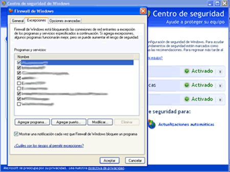 Firewall Windows XP