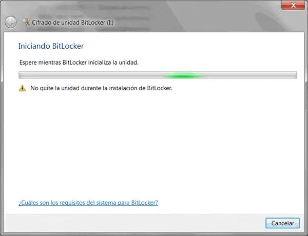 Proteger disco USB con BitLocker en Windows 2 Iniciando BitLocker
