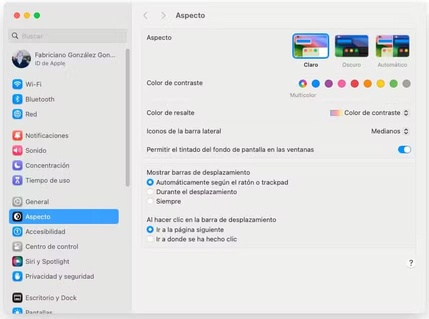 Ajustes del Sistema
