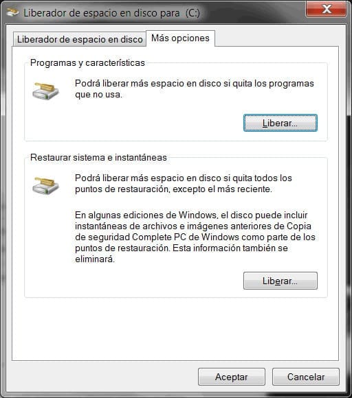 Liberar y Restaurar