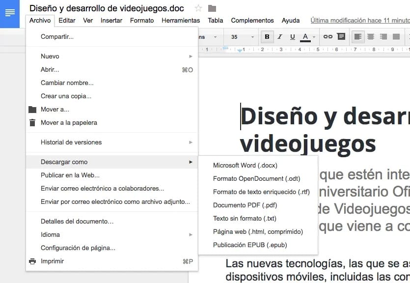 Descargar como