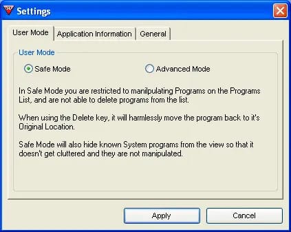 Startup Delayer Settings