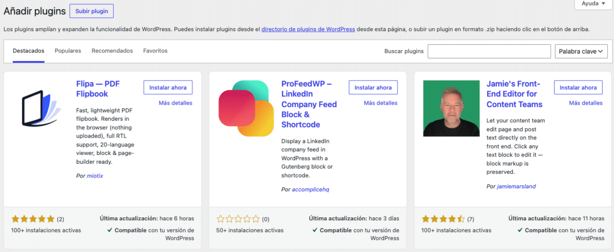 Añadir plugin