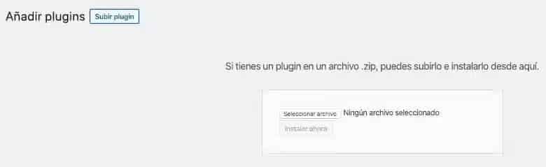 Procesos a seguir para instalar un plugin en WordPress